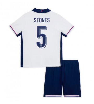 England John Stones #5 Hemmakläder Barn EM 2024 Kortärmad (+ Korta byxor)